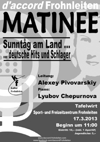 Matinee Sunntag am Land d'accord Frohnleiten 2013