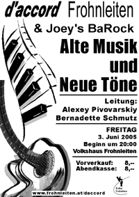 Alte Musik und Neue Töne - d'accord Frohnleiten