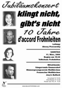Jubiläumskonzert 10 Jahre d'accord Frohnleiten