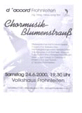 Chormusik-Blumenstrauß